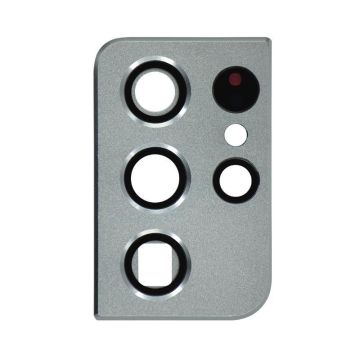 Back Camera Lens with Bezel for use with Galaxy S21 Ultra (Phantom Silver)