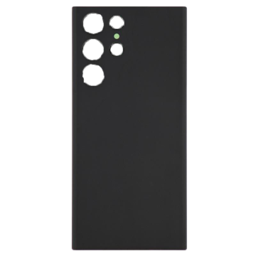 Back Cover with Adhesive No Logo for use with Galaxy S22 Ultra 5G (Phantom Black)