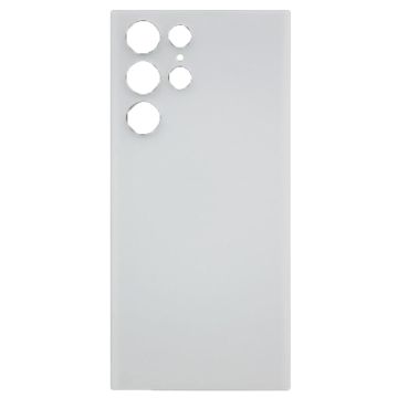 Back Cover with Adhesive No Logo for use with Galaxy S22 Ultra 5G (Phantom White)