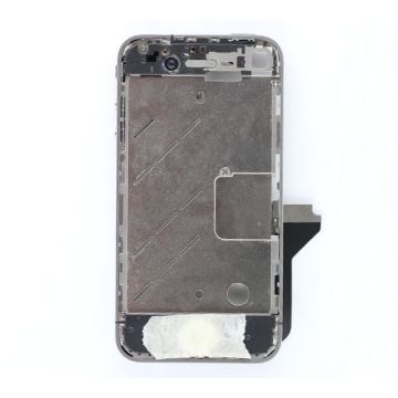 Aluminum bezel with small white parts assembly for use with iPhone 4 GSM (New, Pre-assembled) for use with iPhone 4