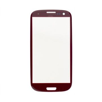 Glass only for use with Samsung Galaxy S III Garnet Red