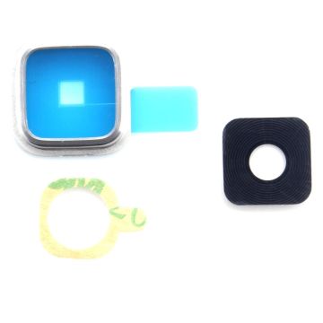Back Camera Frame and Lens for Samsung Galaxy S5 (Silver)