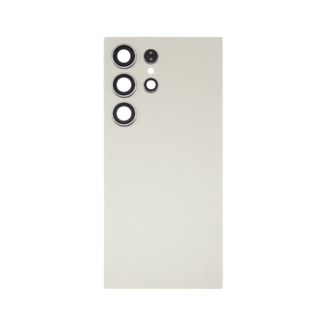 Back Cover with Camera Lens and Bezel for Galaxy S24 Ultra (Titanium Gray)
