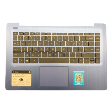 Keyboard and Trackpad for use with HP Stream 14" (B Grade) Model 14-dh1013od - Blue