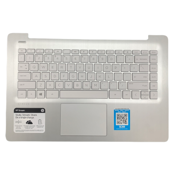 Keyboard and Trackpad for use with HP Stream 14" (B Grade) Model 14-dh1013od - Silver