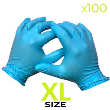 Disposable Nitrile Gloves - XL (Box of 100)