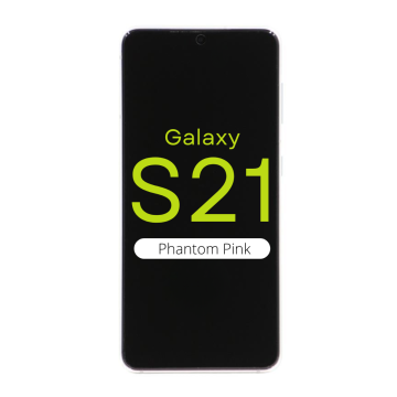 OLED Digitizer Screen Assembly with Frame for use with Galaxy S21 5G (Phantom Pink)