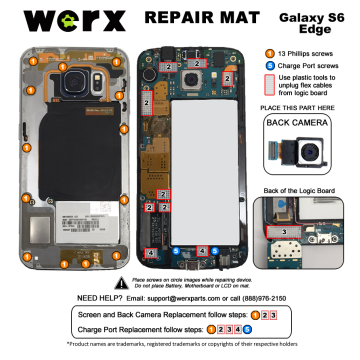 Magnetic Screwmat - Samsung Galaxy S6 Edge