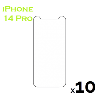 Bulk Pack (10) Tempered Glass Screen Protector for use with iPhone 14 Pro