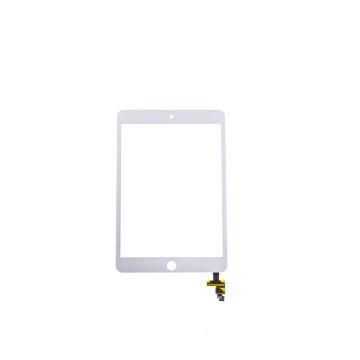 Glass and Digitizer Assembly for use with iPad Mini 3 with IC chip and adhesive, White
