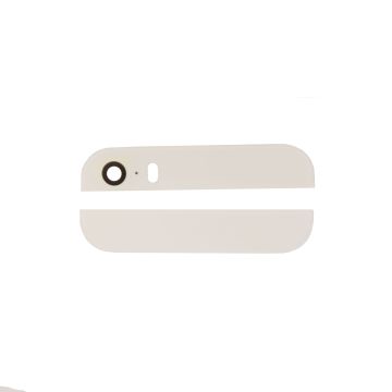 White Glass Inserts for use with iPhone 5S Back Housing with Camera and Flash Lens