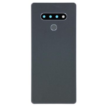 Back Cover with Camera Lens and Fingerprint Scanner Sensor for use with LG Stylo 6 (Titan Gray)