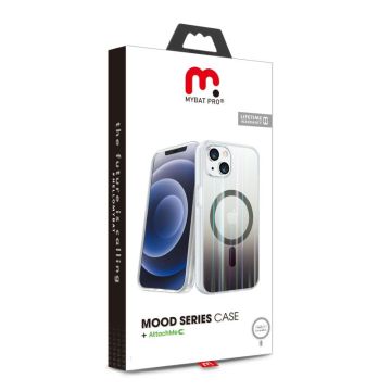MyBat Pro Mood Series Case + AttachMe with MagSafe Compatible for Apple iPhone 13 Pro (6.1) - Transparent Smoke