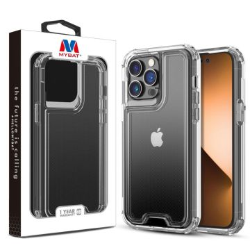MyBat Hybrid Protector Case for Apple iPhone 14 Pro (6.1) - Transparent Clear / Transparent Clear