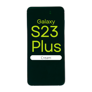 OLED Digitizer Screen Assembly with Frame for use with Galaxy S23 Plus (Cream)