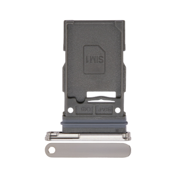 Single Sim Card Tray for use with Galaxy S23/S23 Plus (Cream)