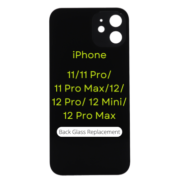 Mail In Repair - iPhone Back Glass Replacement Newer Models (No Logo) (11/11 Pro/11 Pro Max/12/12 Pro/12 Mini/12 Pro Max)