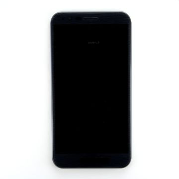 LCD/Digitizer Screen with frame for use with LG stylo 3 plus (Black