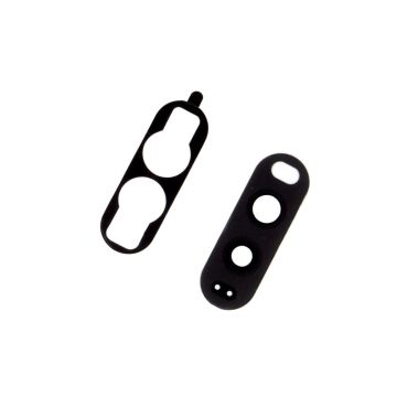 Rear camera glass lens with adhesive for use with LG V20 (Black)