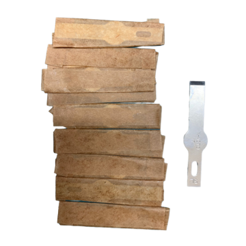 Flat Blades for use with Blade holder No. 17 Small (10 Pack)