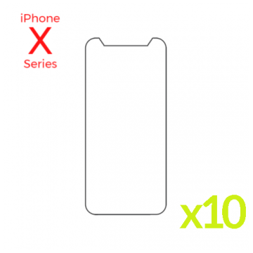 Bulk pk of 10 Tempered Glass Screens for iPhone XS Max/iPhone 11 Pro Max