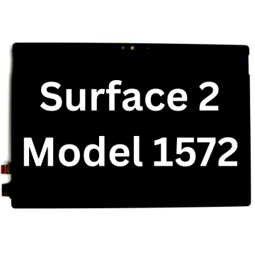 LCD Screen Assembly for use with Microsoft Surface 2 (1572) (Black), Part Number: