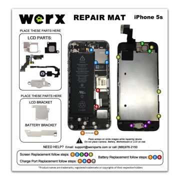 Magnetic Screwmat - iPhone 5S/SE 