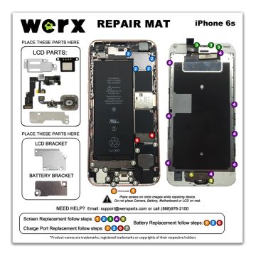 Magnetic Screwmat - iPhone 6S