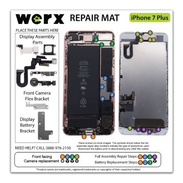 Magnetic Screwmat - iPhone 7+ 