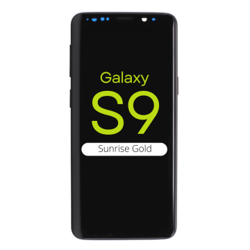 OLED Digitizer Screen Assembly for use with Samsung S9 (With Frame) (Sunrise Gold)