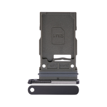 Single Sim Card Tray for use with Galaxy S23 Ultra (Phantom Black)