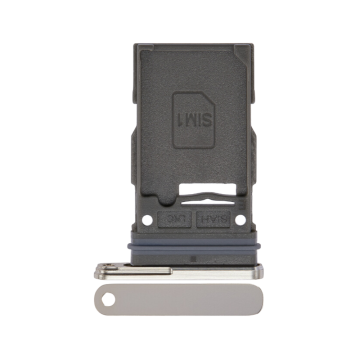 Single Sim Card Tray for use with Galaxy S23 Ultra (Cream)