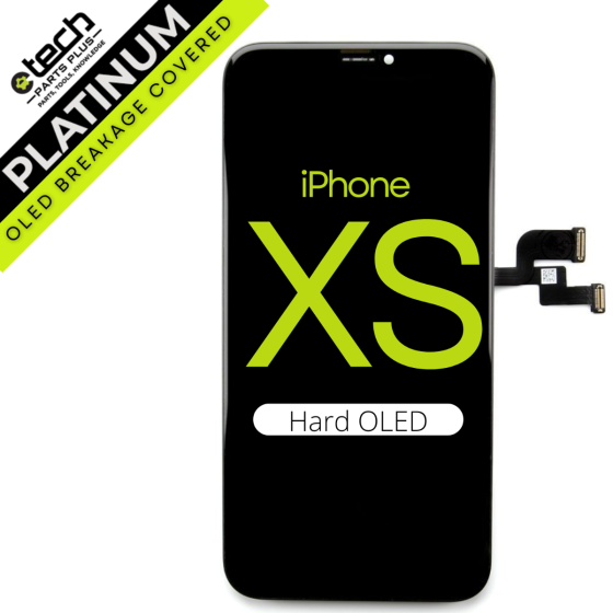 Platinum Hard OLED Screen Assembly for use with iPhone XS