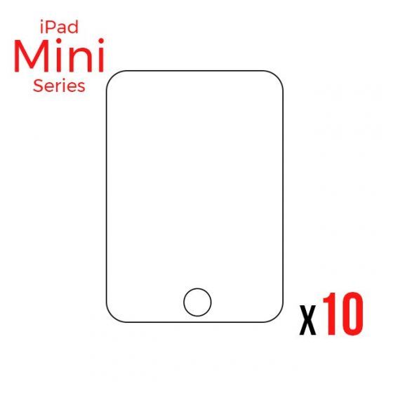 Bulk Tempered Glass Screen Protector for use with iPad Mini 1/2/3 (Pack of 10)