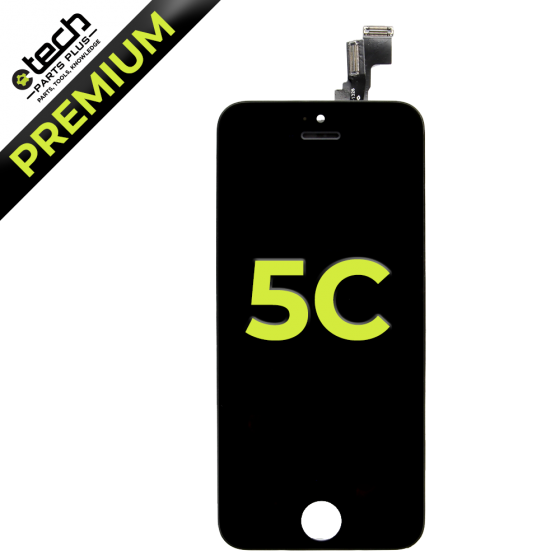 Premium LCD Screen Assembly for use with iPhone 5C, Black