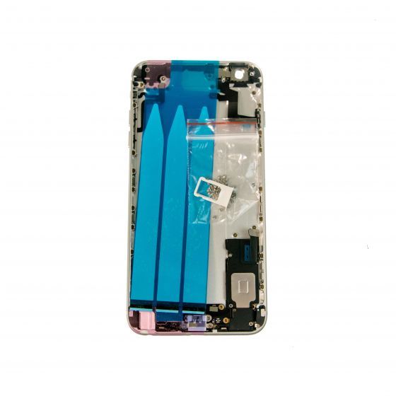Back Housing for use with iPhone 6S Plus (5.5"), With Small Parts, Silver (No Logo)