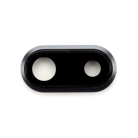 Back Camera Ring with lens for use with iPhone 8 Plus (Black)