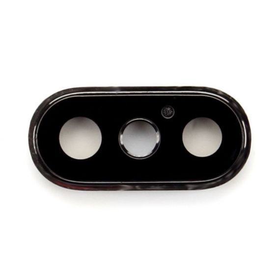 Back camera ring with lens for use with iPhone X (White)