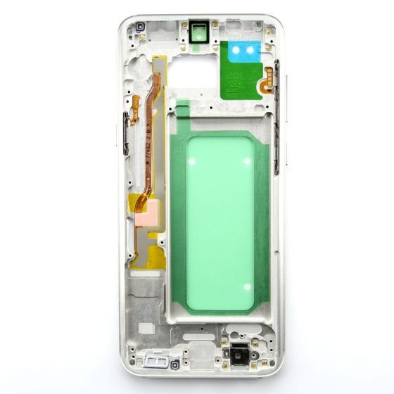 Middle frame w/ small parts for use with Samsung Galaxy S8+ (Silver)