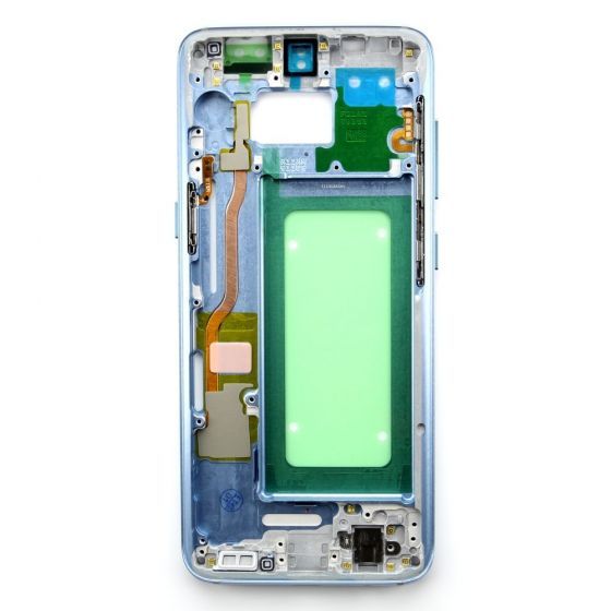 Middle frame for use with Samsung Galaxy S8 (Blue)