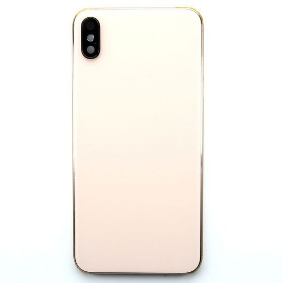 Frame with Back Glass for use with iPhone XS Max (Gold)
