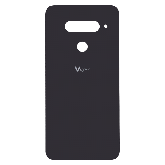 Back Glass for use with LG V40 ThinQ - Black