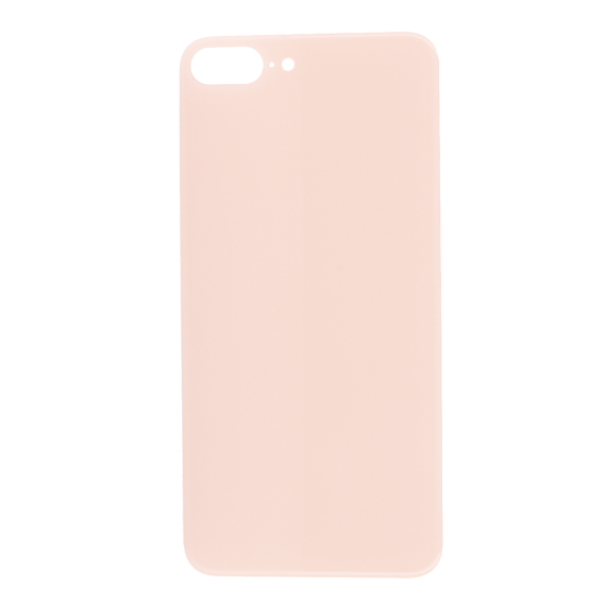 Back Glass (with larger camera opening) for use with iPhone 8+ (Gold) No Logo