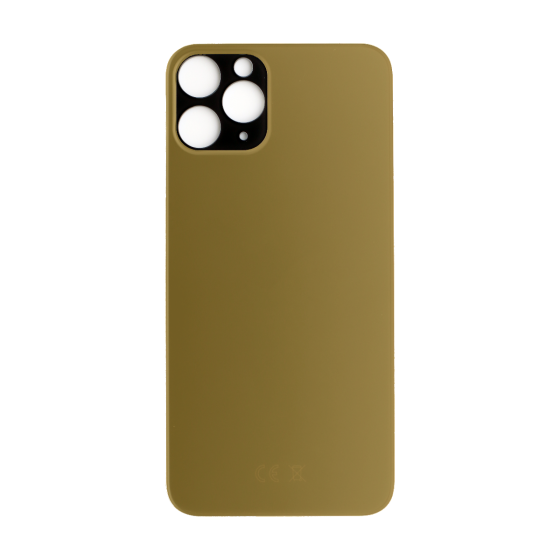 Back Glass (larger camera opening) for iPhone 11 Pro Max (Gold) (No Logo)