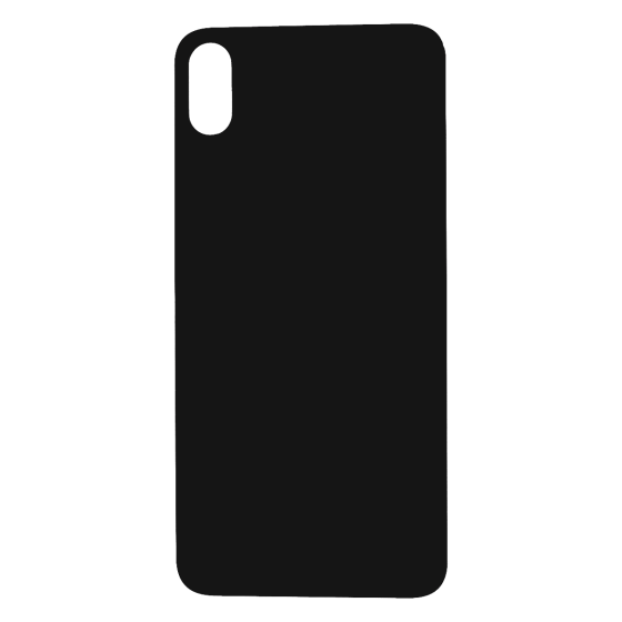 Back Glass (larger camera opening) for iPhone XS Max (Space Gray/Black)