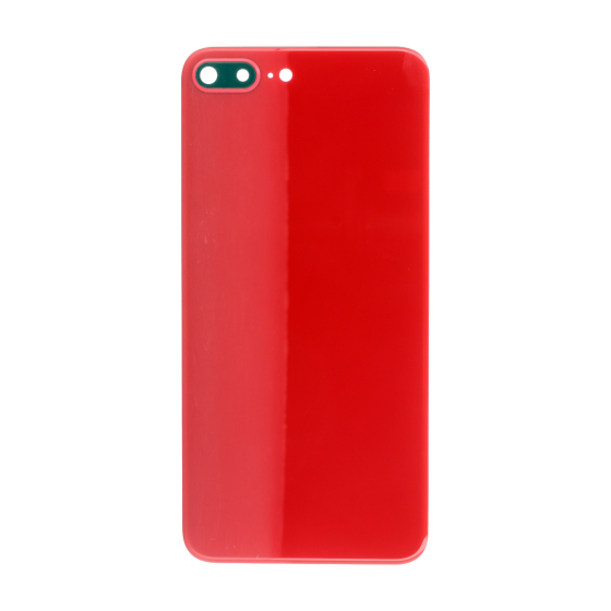 Back Glass (rear camera lens installed) for iPhone 8+ (Red)