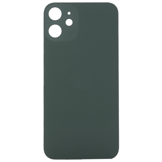 Back Glass (larger camera opening) for use with iPhone 12 Mini (Green) (no logo)