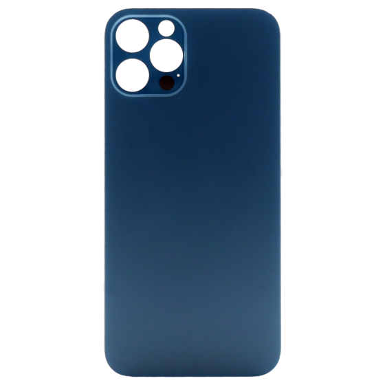 Back Glass (larger camera opening) for use with iPhone 12 Pro Max (Pacific Blue) (No Logo)