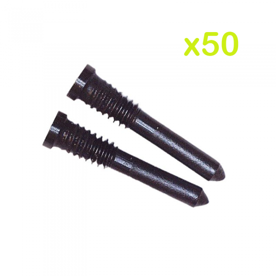 Replacement Bottom Screws for use with iPhone Series X, 11 and 12 (50 pack) (Black)