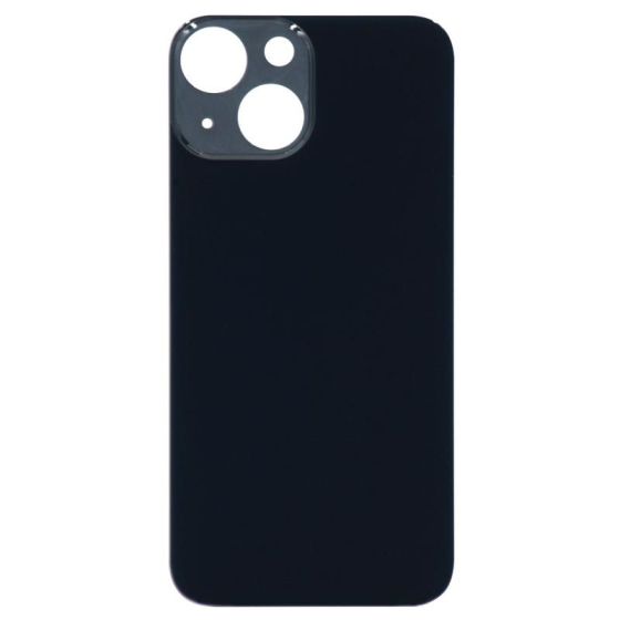Back Glass (larger camera opening) for use with iPhone 13 mini - Black